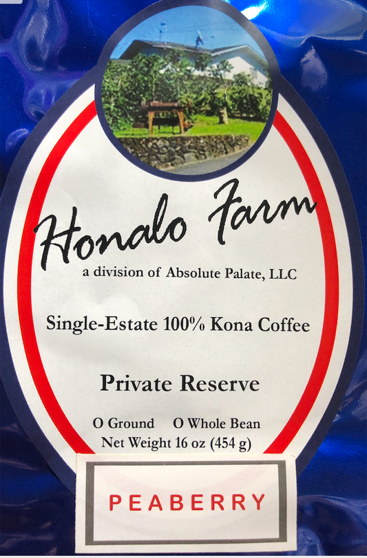 Honalo Farm Peaberry Coffee16-oz