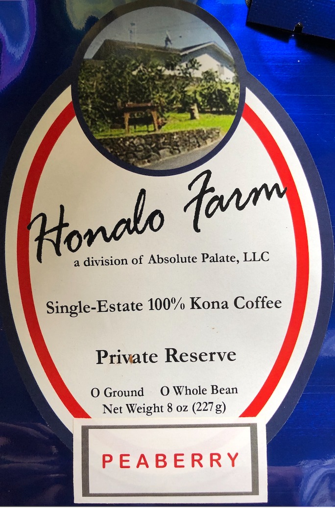 Honalo Farm Peaberry Coffee 8-oz